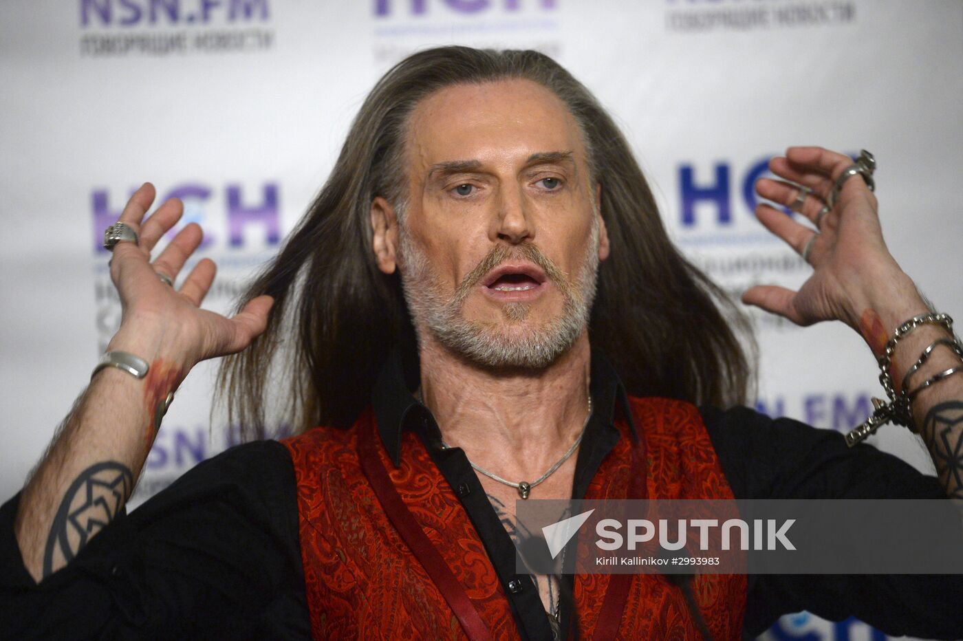News conference with actor Nikita Dzhigurda