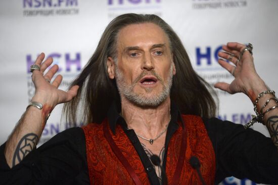 News conference with actor Nikita Dzhigurda