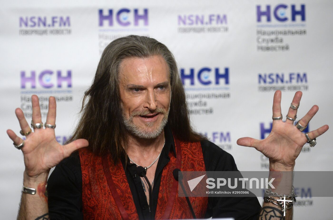 News conference with actor Nikita Dzhigurda