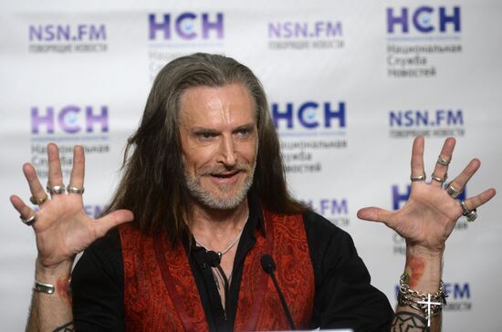 News conference with actor Nikita Dzhigurda