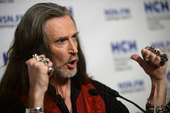 News conference with actor Nikita Dzhigurda