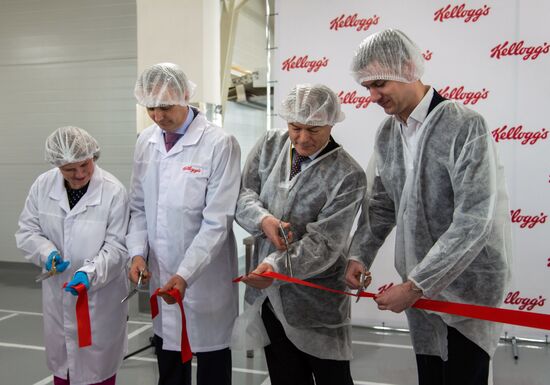 Production of cookies by Kellogg Russia factory in Voronezh