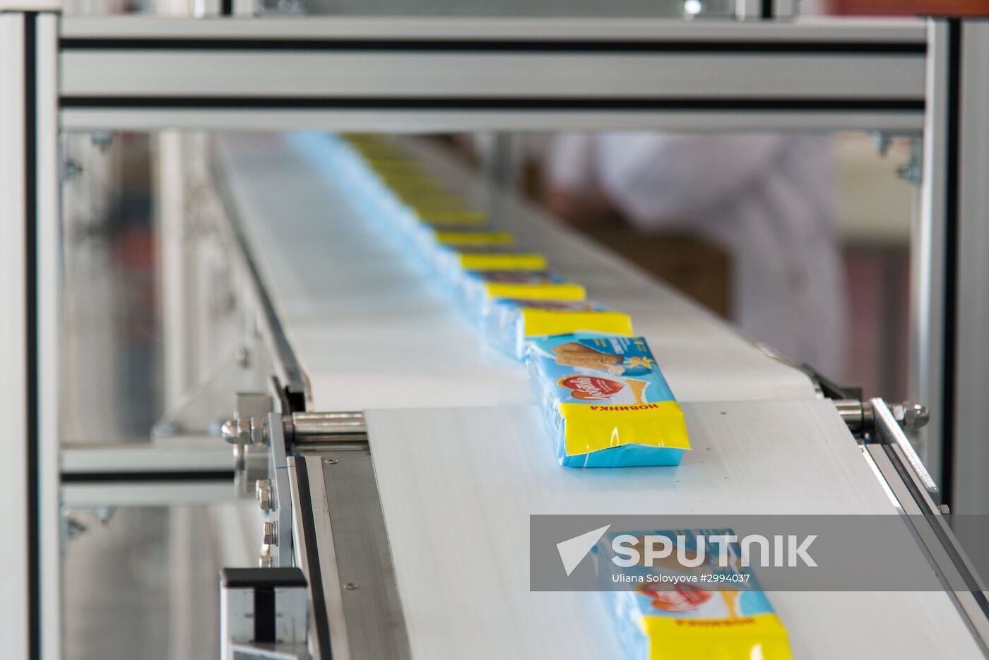 Biscuit production at the Kellogg Rus bakery in Voronezh