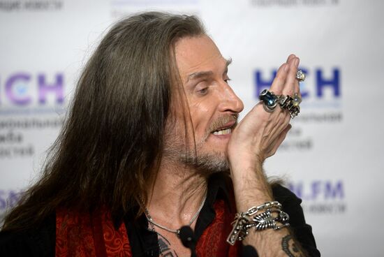 News conference with actor Nikita Dzhigurda