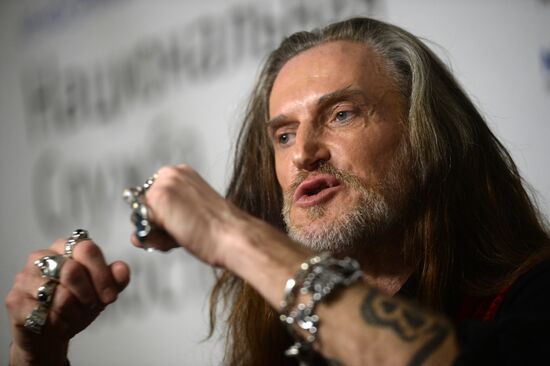 News conference with actor Nikita Dzhigurda