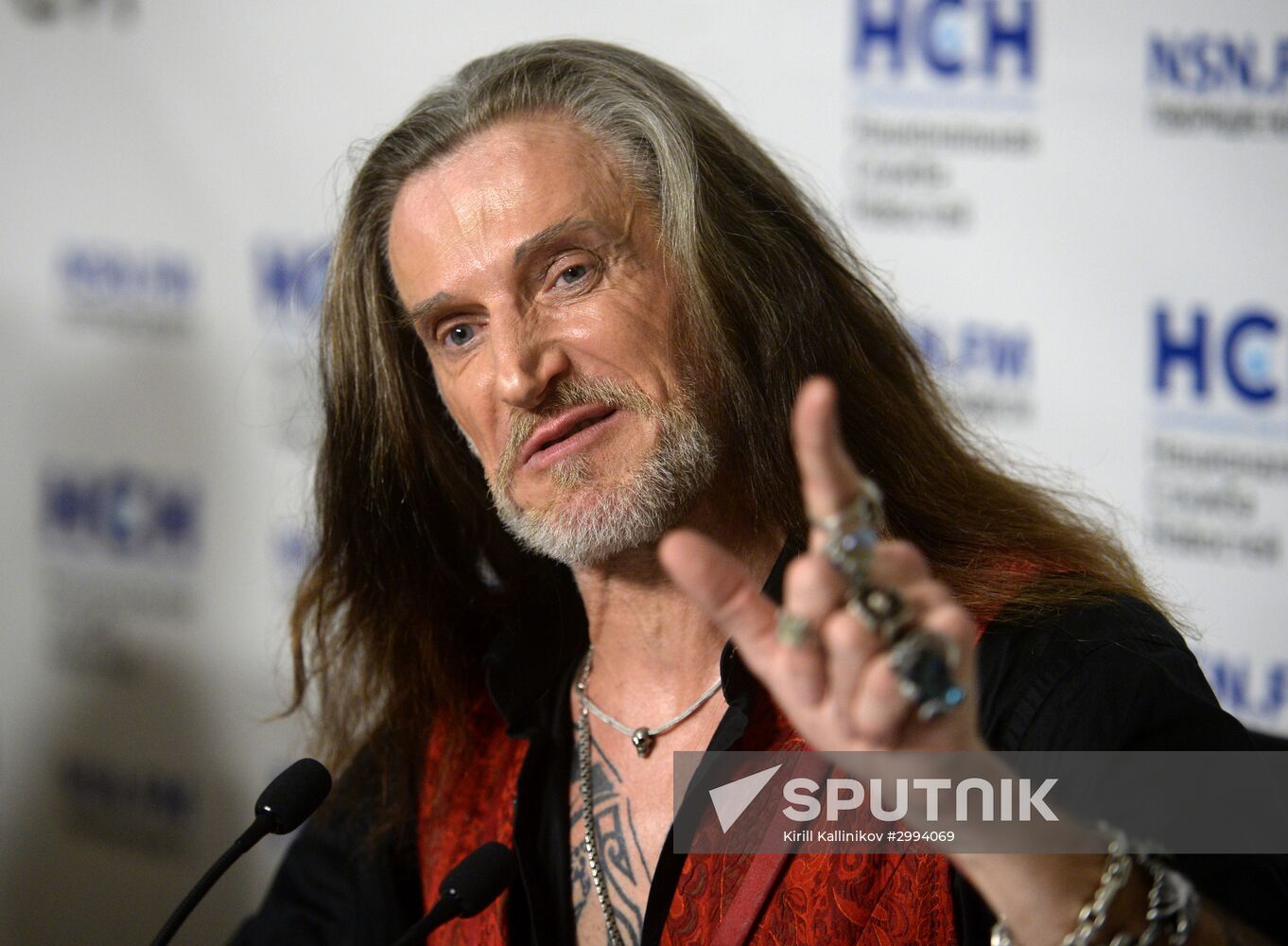 News conference with actor Nikita Dzhigurda