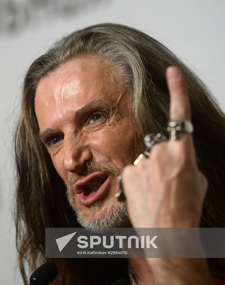 News conference with actor Nikita Dzhigurda