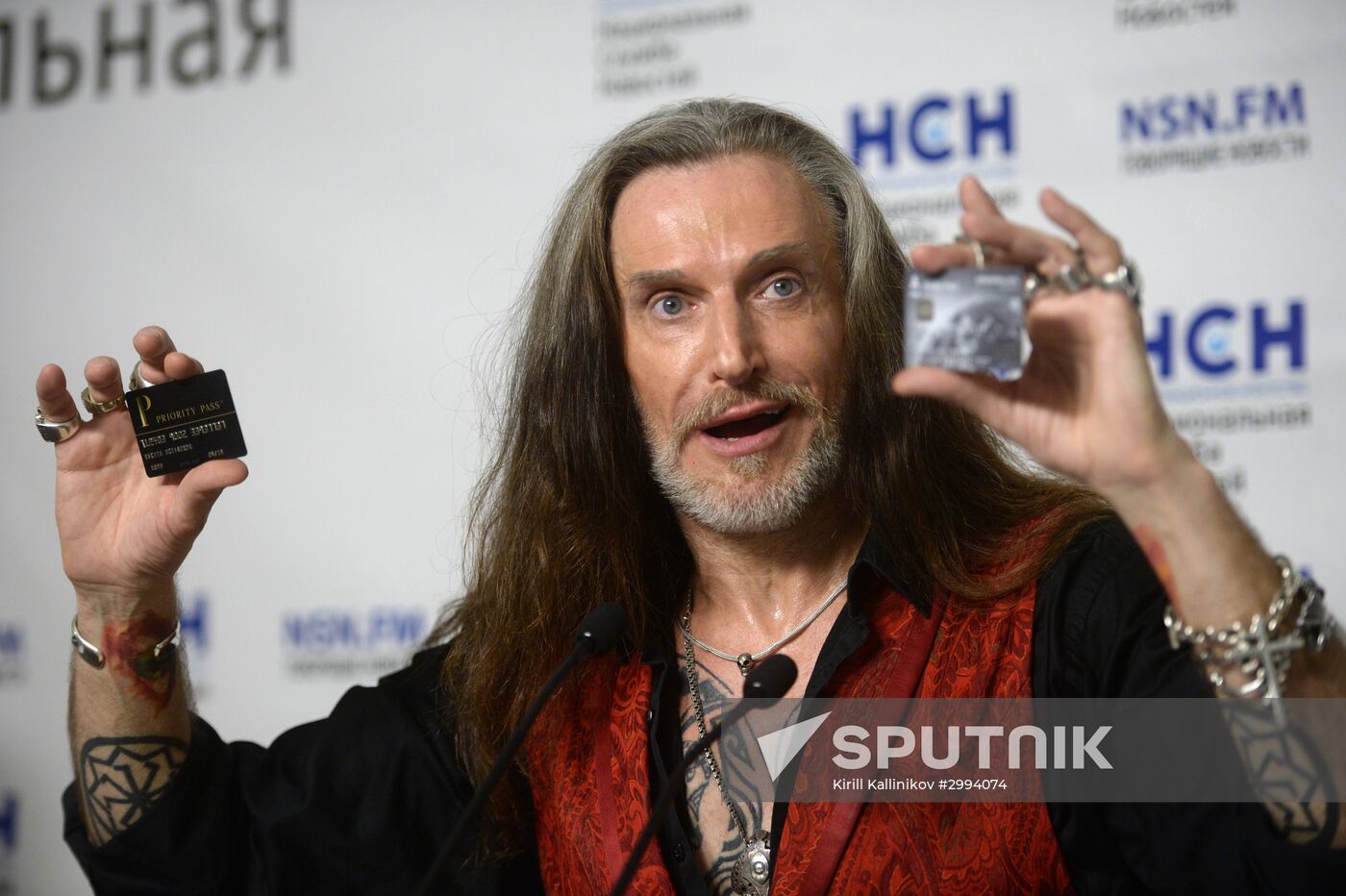 News conference with actor Nikita Dzhigurda