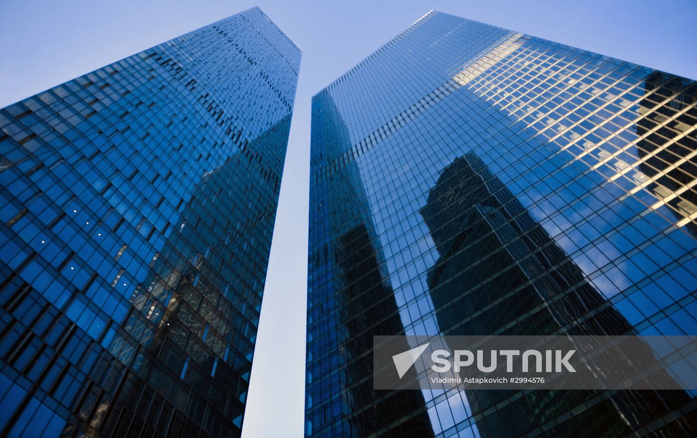 Opening of skating rink on thje roof of Oko Tower in the Moscow City International Business Center