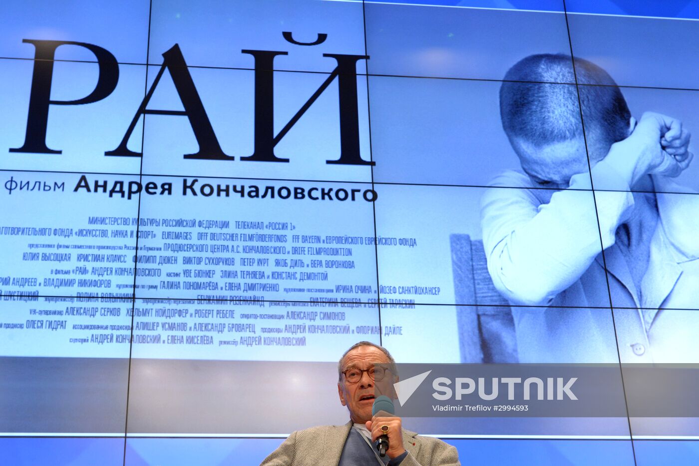 Press conference of Andrei Konchalovsky's Heaven film crew