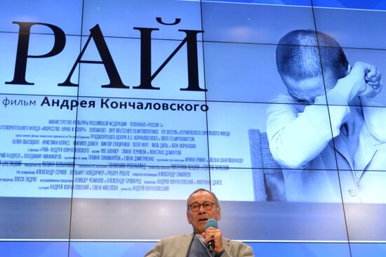 Press conference of Andrei Konchalovsky's Heaven film crew