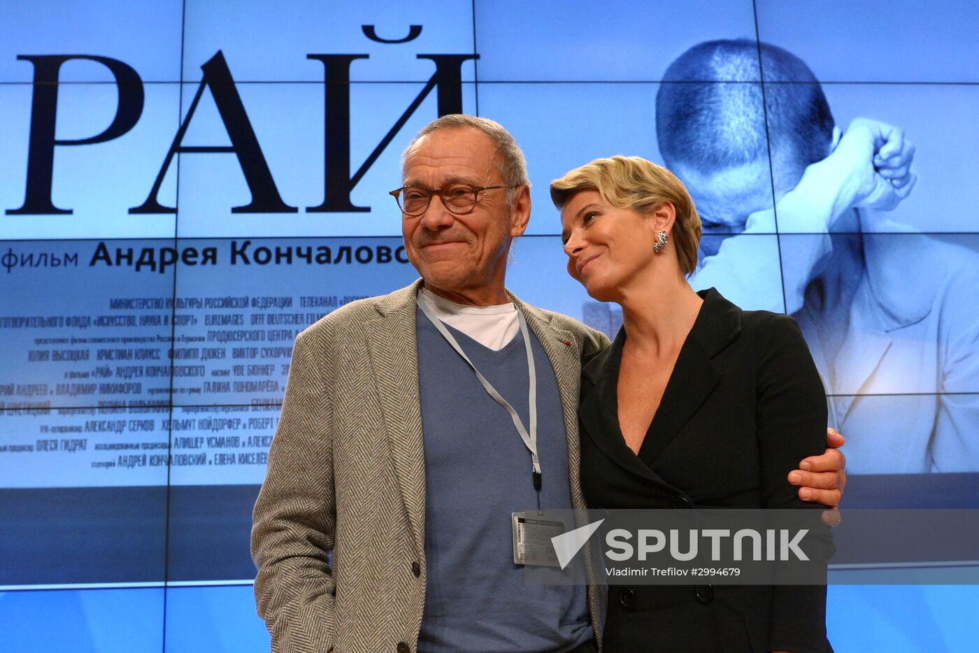 Press conference of Andrei Konchalovsky's Heaven film crew