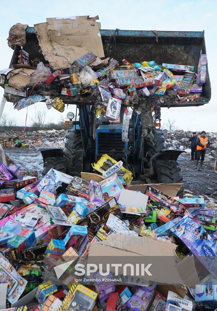 Counterfeit toys destroyed in Kaliningrad Region