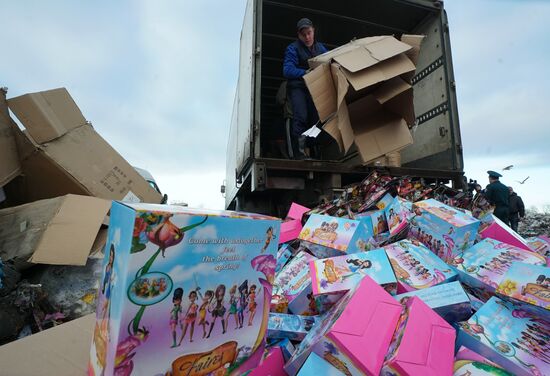 Counterfeit toys destroyed in Kaliningrad Region