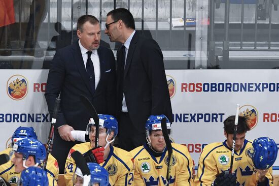 Ice hockey. Channel One Cup. Sweden vs. Russia
