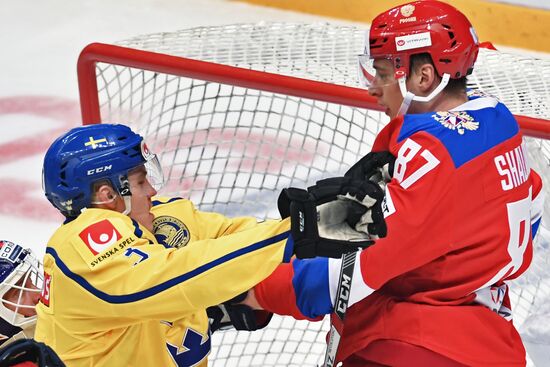 Ice hockey. Channel One Cup. Sweden vs. Russia