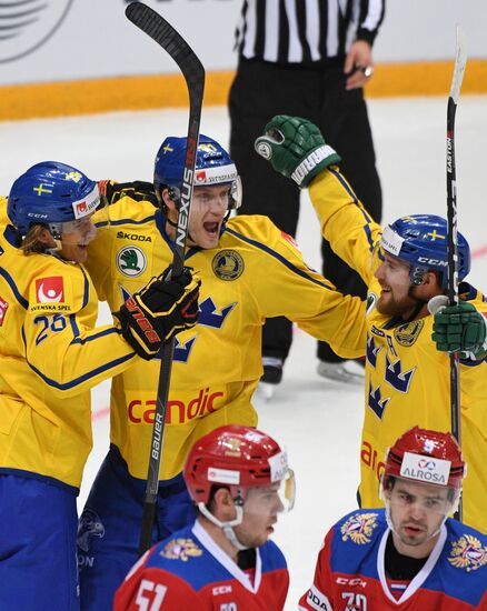 Ice hockey. Channel One Cup. Sweden vs. Russia