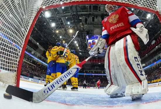 Ice hockey. Channel One Cup. Sweden vs. Russia