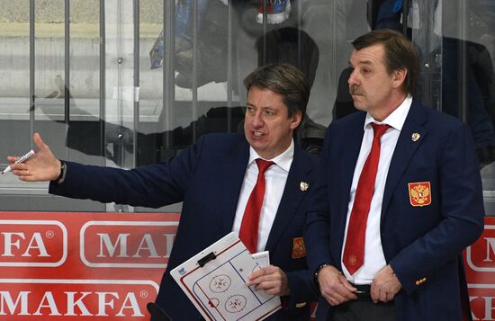 Ice hockey. Channel One Cup. Sweden vs. Russia