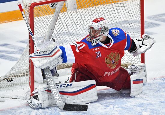 Ice hockey. Channel One Cup. Sweden vs. Russia