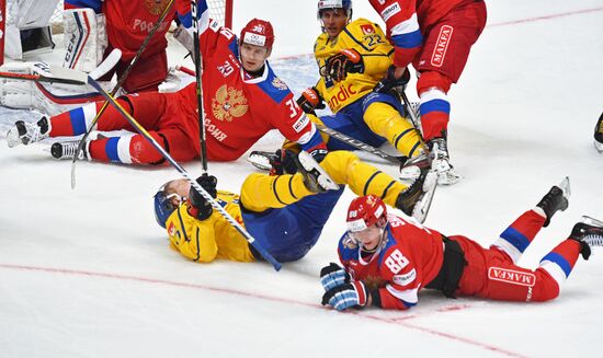 Ice hockey. Channel One Cup. Sweden vs. Russia
