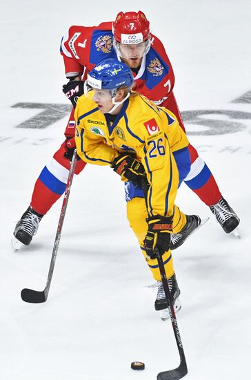 Ice hockey. Channel One Cup. Sweden vs. Russia