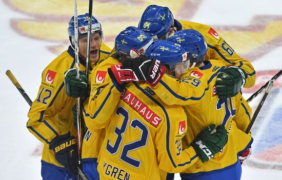 Ice hockey. Channel One Cup. Sweden vs. Russia