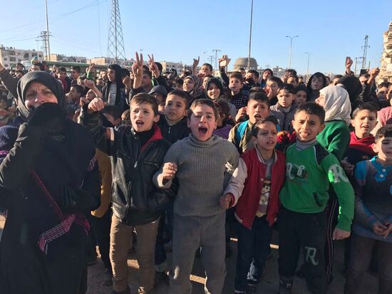 Aleppo residents after militants and their families leave eastern Aleppo