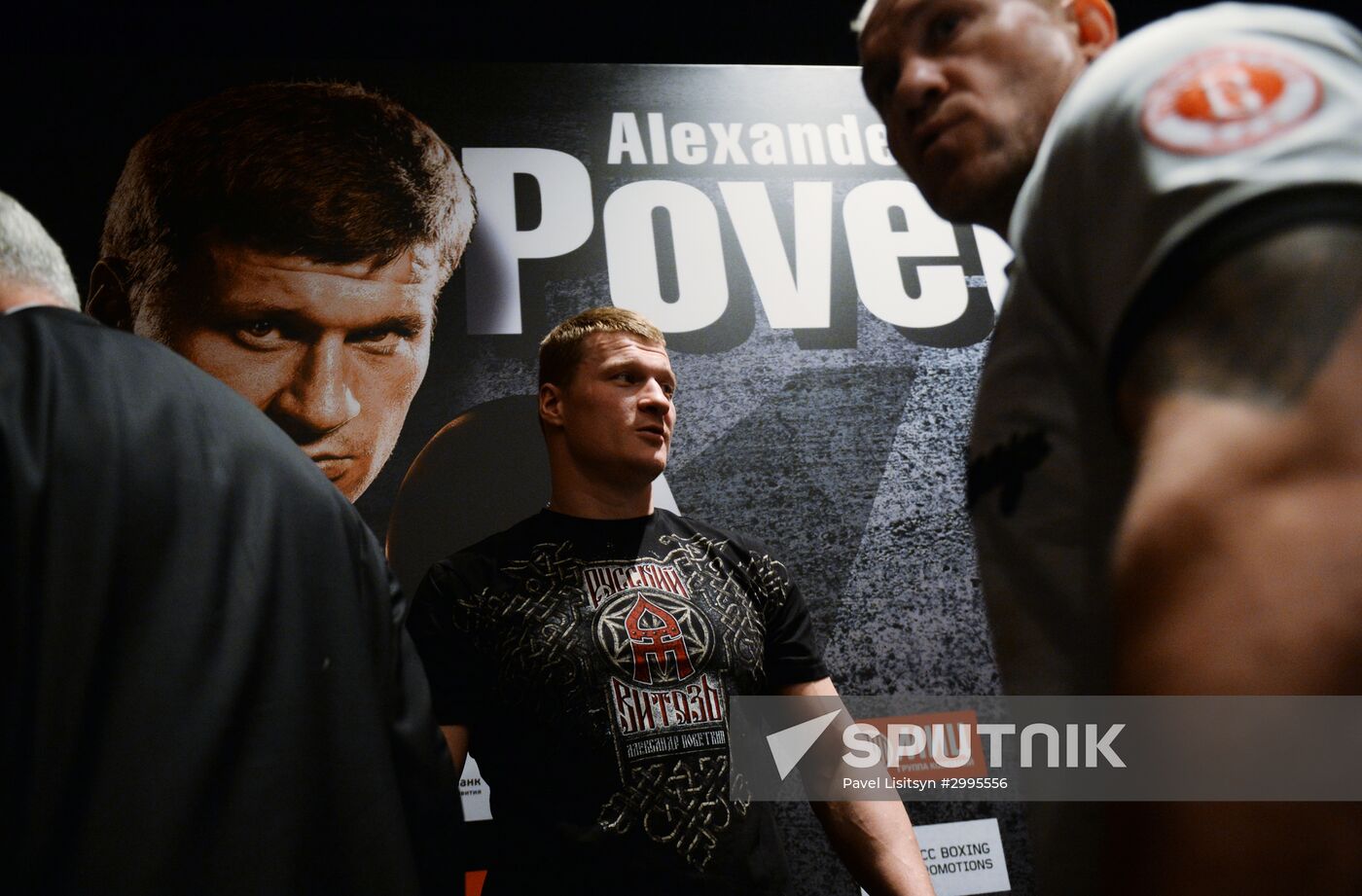 Boxing. Alexander Povetkin and Bermane Stiverne at weigh-in ceremony