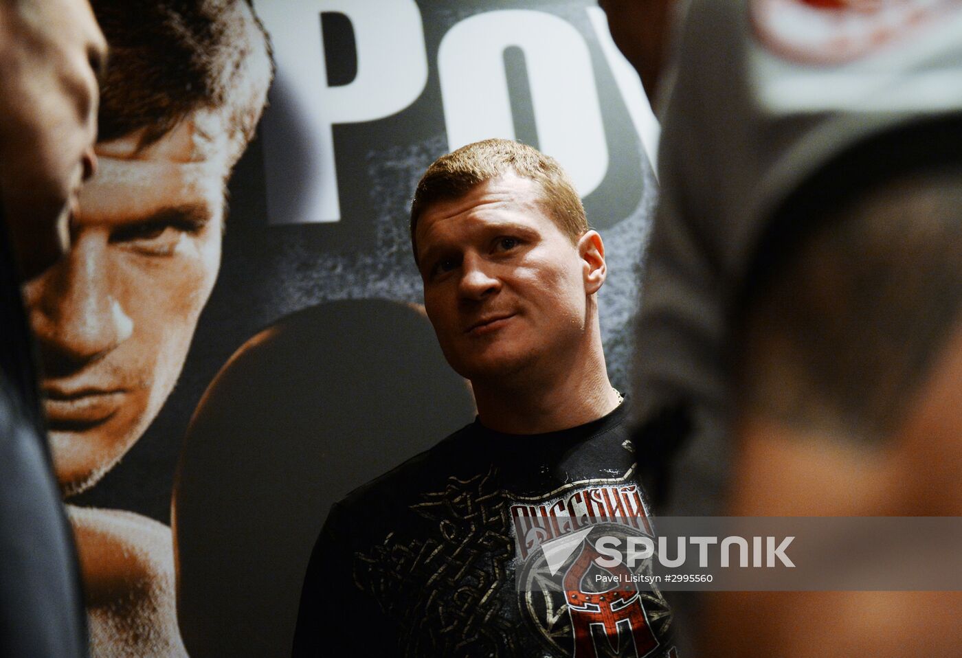 Boxing. Alexander Povetkin and Bermane Stiverne at weigh-in ceremony
