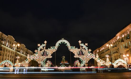Opening of Journey to Christmas festival in Moscow
