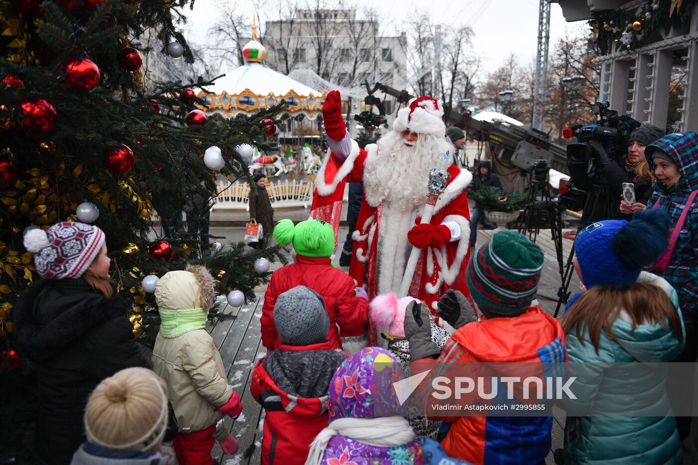Opening of "The Journey to Christmas" festival in Moscow