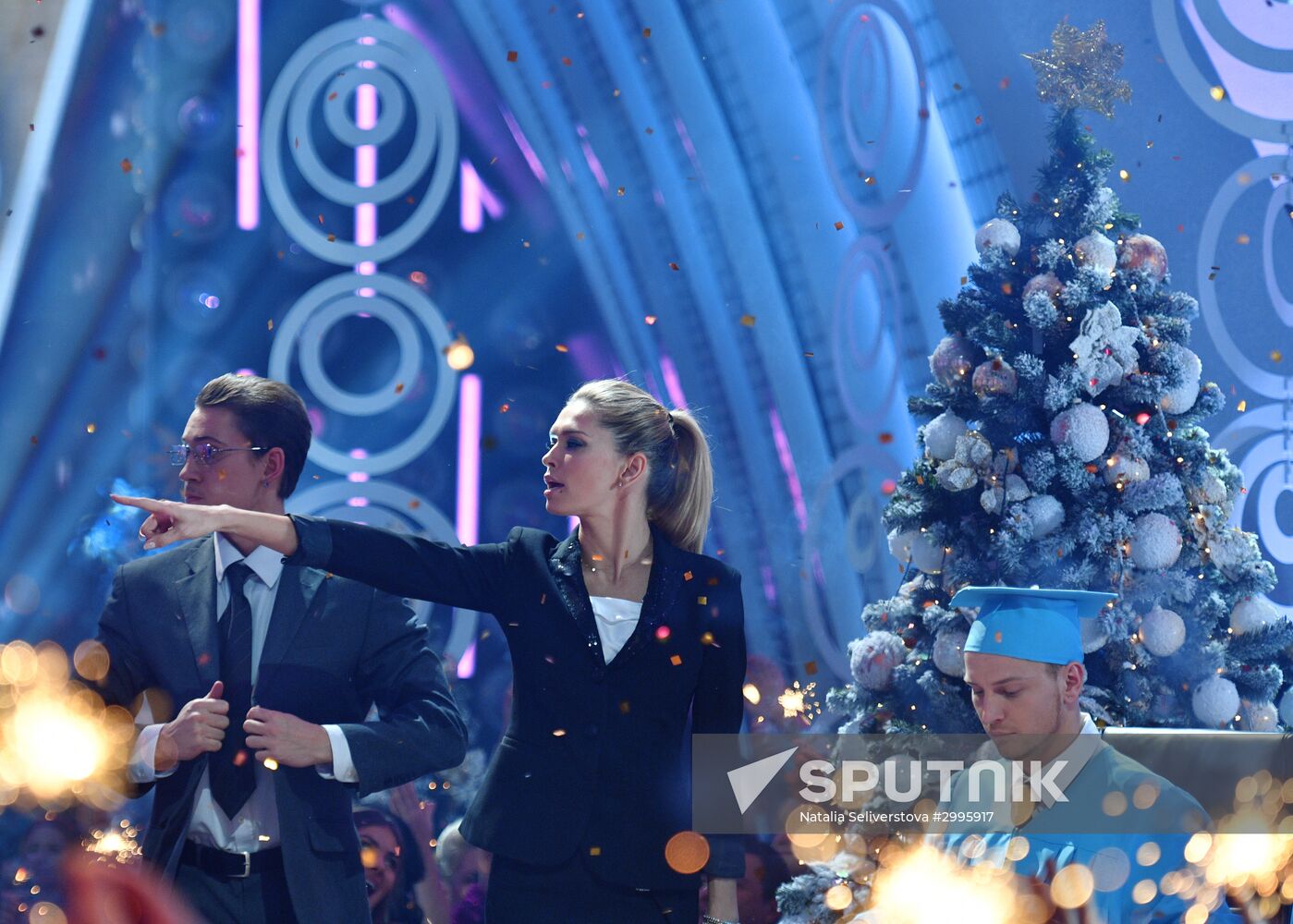 Channel One films New Year's show