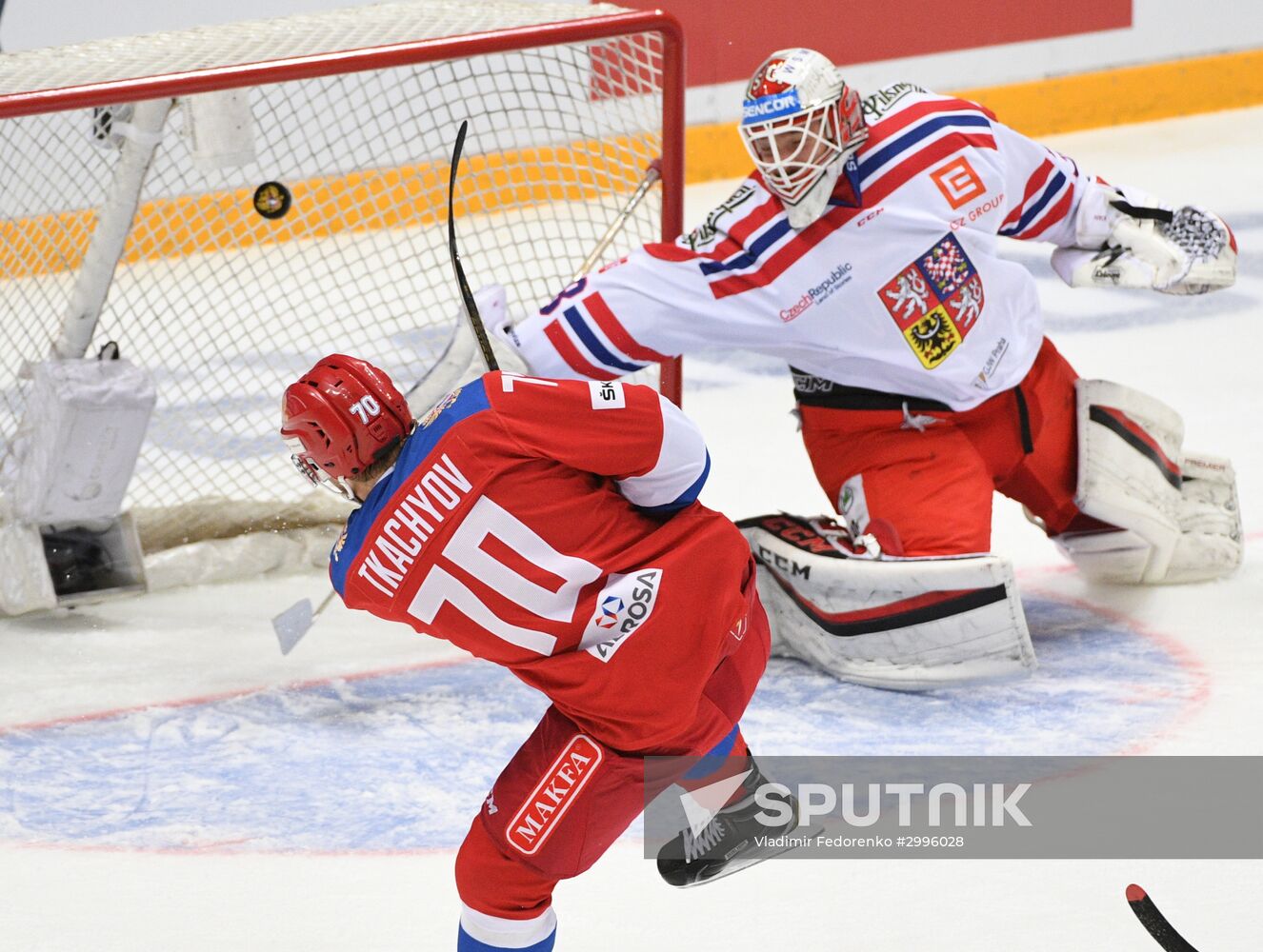 Ice hockey. Channel One Cup. Russia vs. Czech Republic