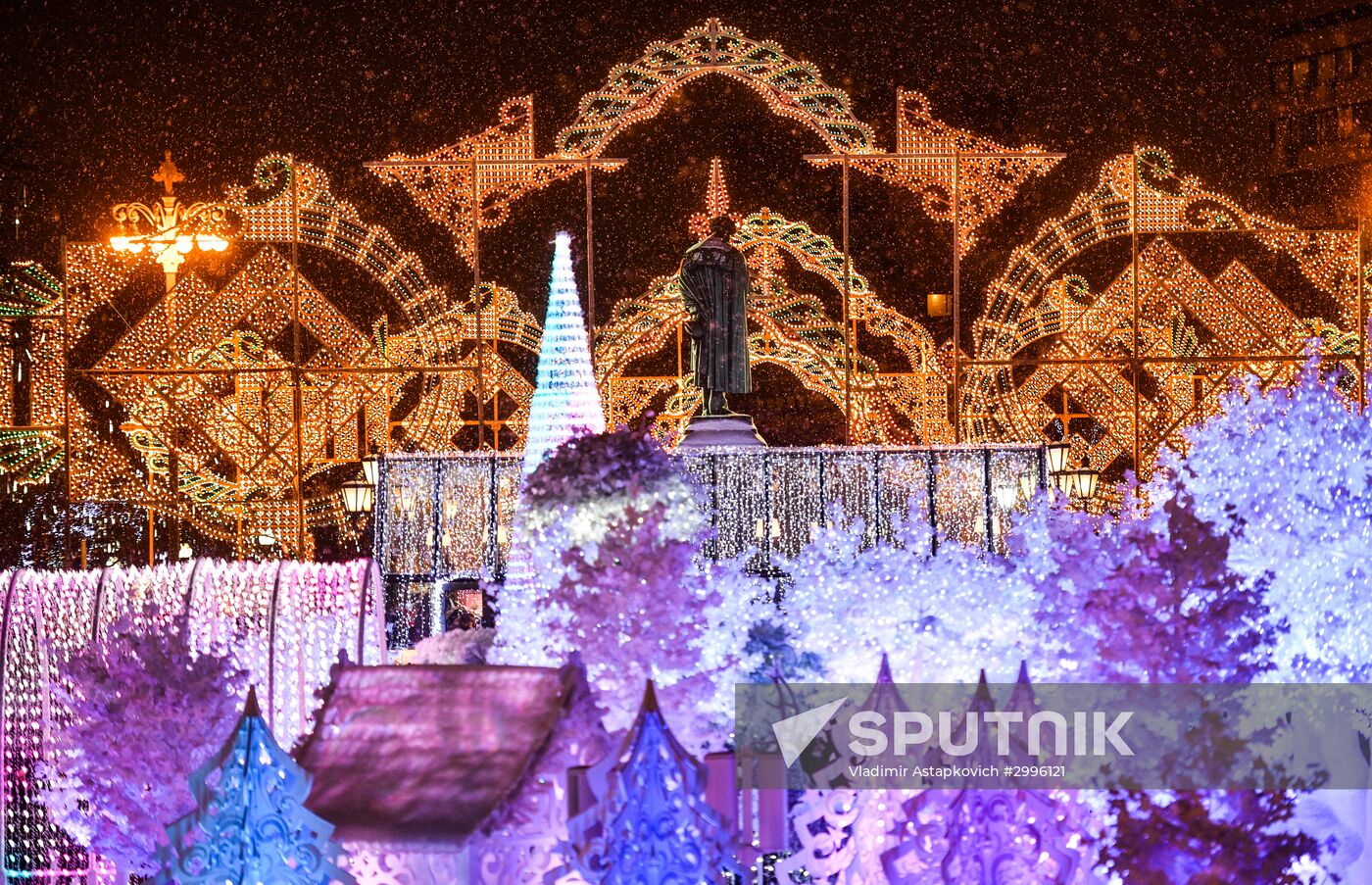 Opening of "The Journey to Christmas" festival in Moscow
