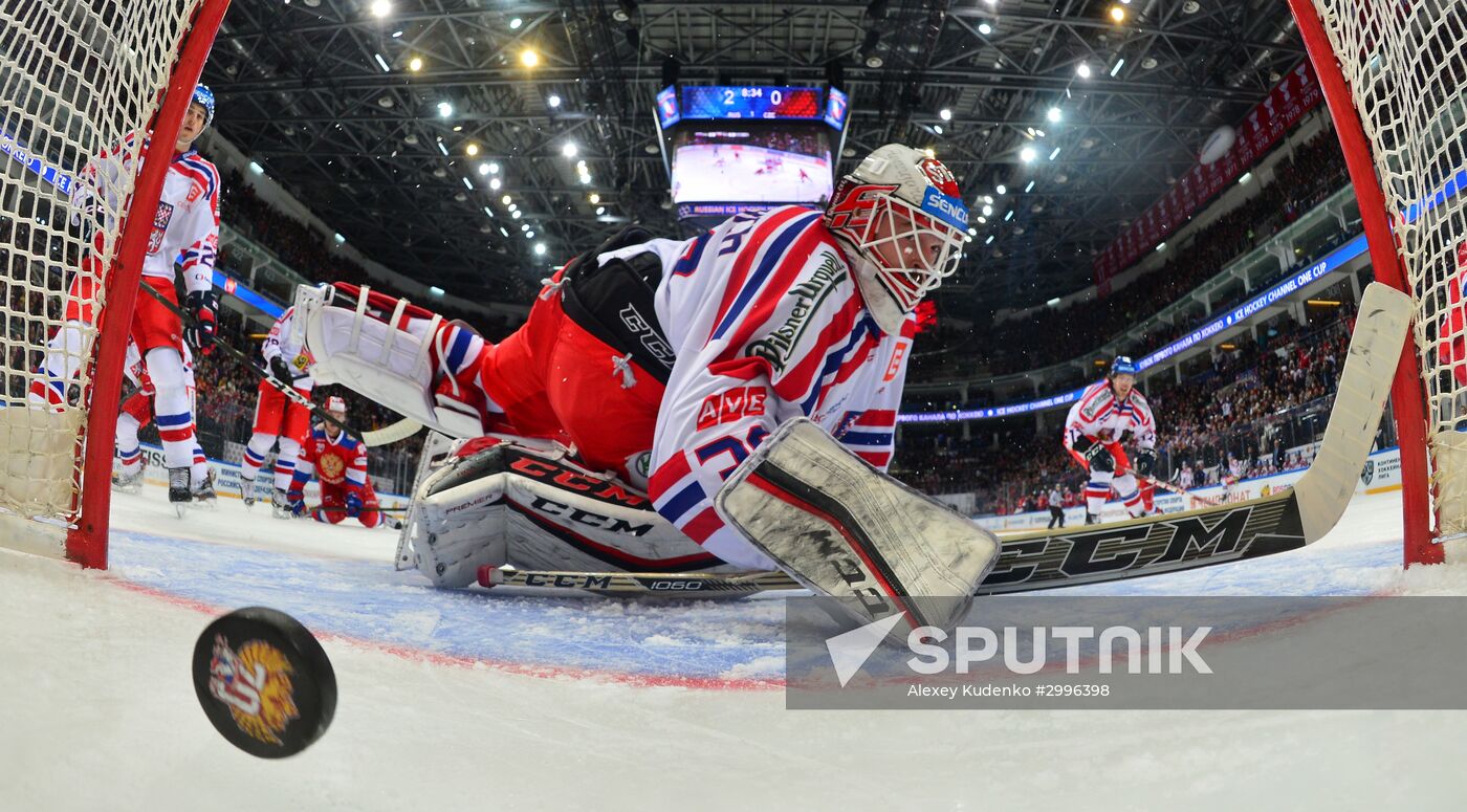Ice hockey. Channel One Cup. Russia vs. Czech Republic