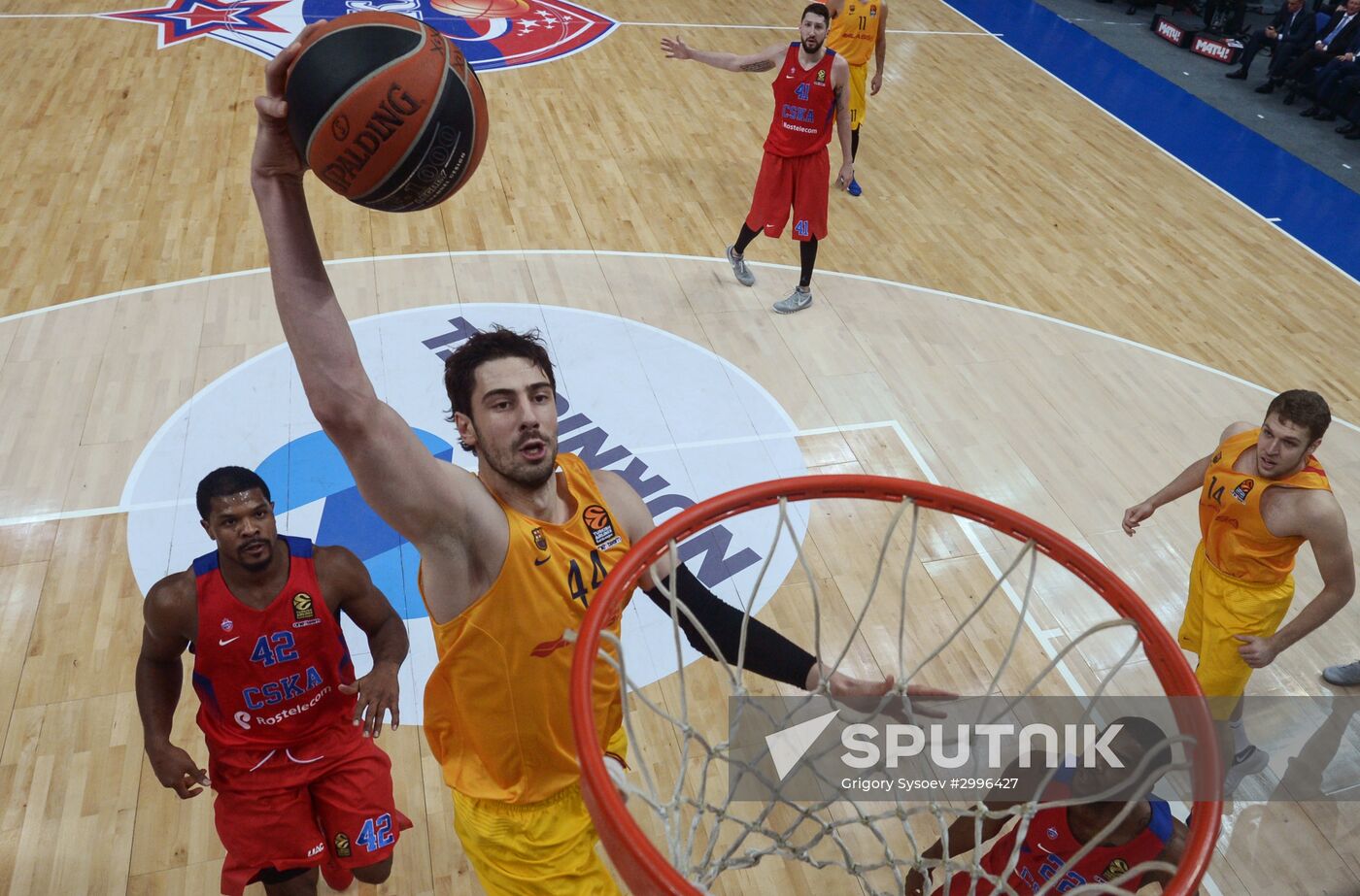 Euroleague Basketball. CSKA vs. Barcelona