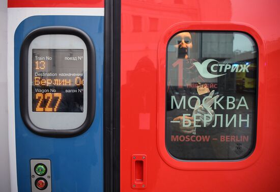 New Swift international train from Moscow to Berlin sets out on maiden voyage