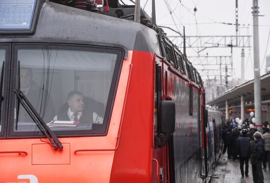 New Swift international train from Moscow to Berlin sets out on maiden voyage