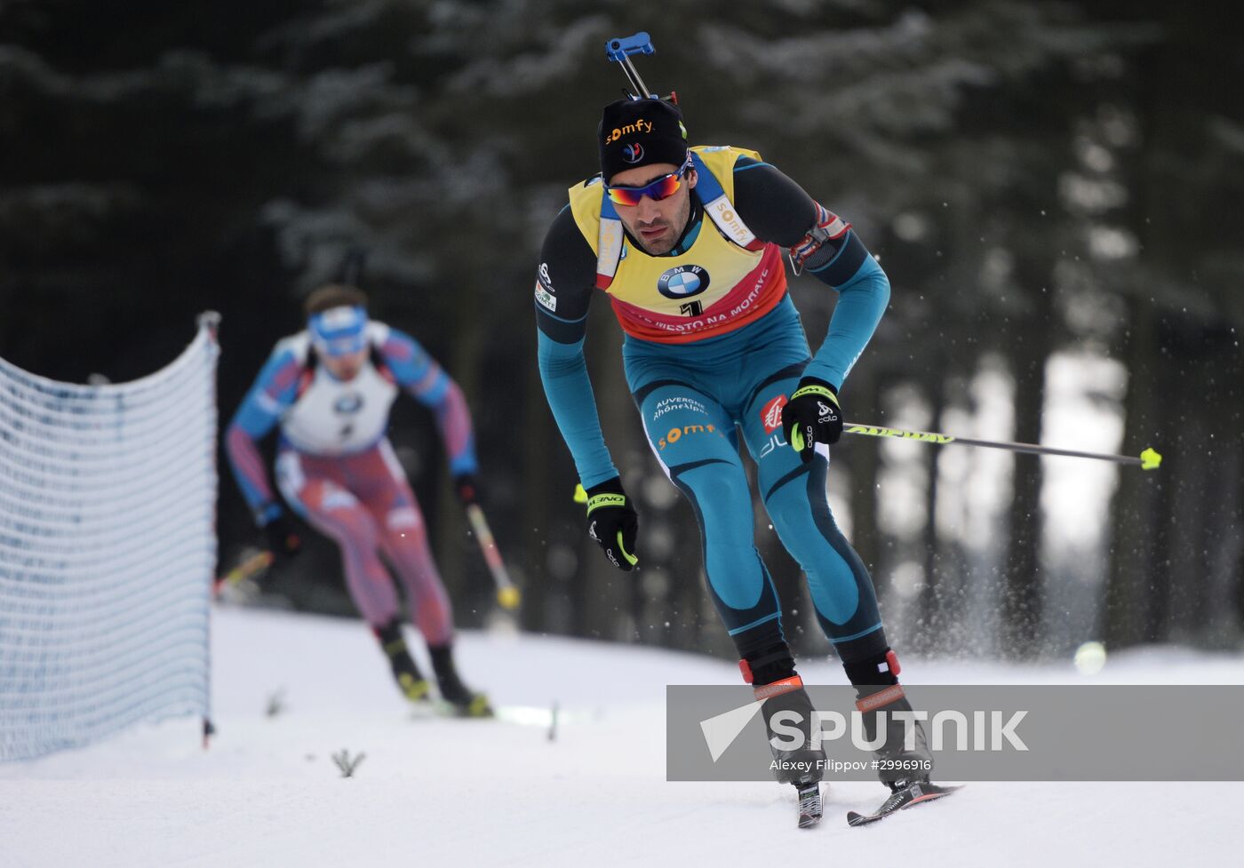 Biathlon. World Cup 3. Men's pursuit race