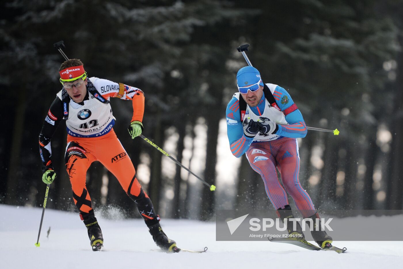 Biathlon. World Cup 3. Men's pursuit race