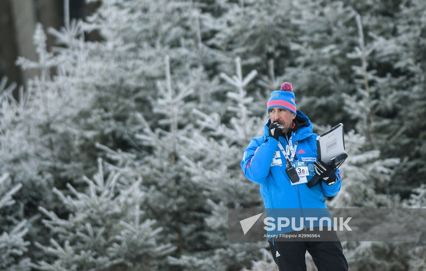 Biathlon. World Cup 3. Women's pursuit race
