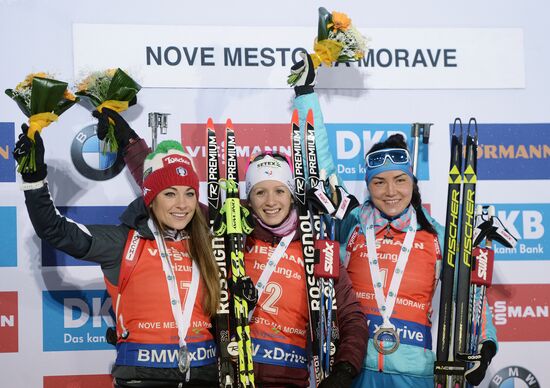 Biathlon. World Cup 3. Women's pursuit race
