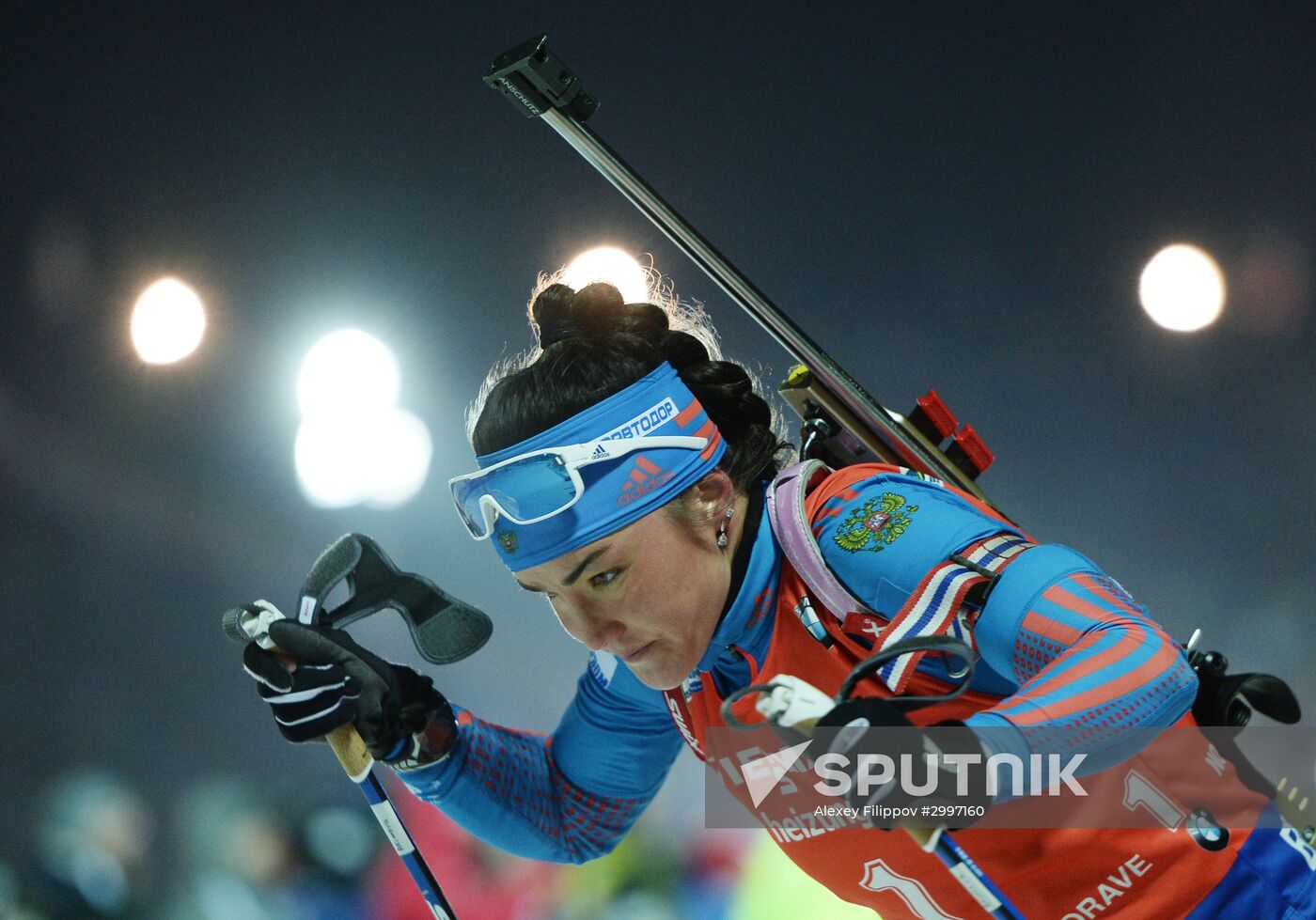 Biathlon. World Cup 3. Women's pursuit race
