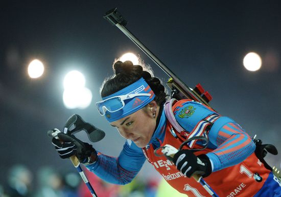 Biathlon. World Cup 3. Women's pursuit race