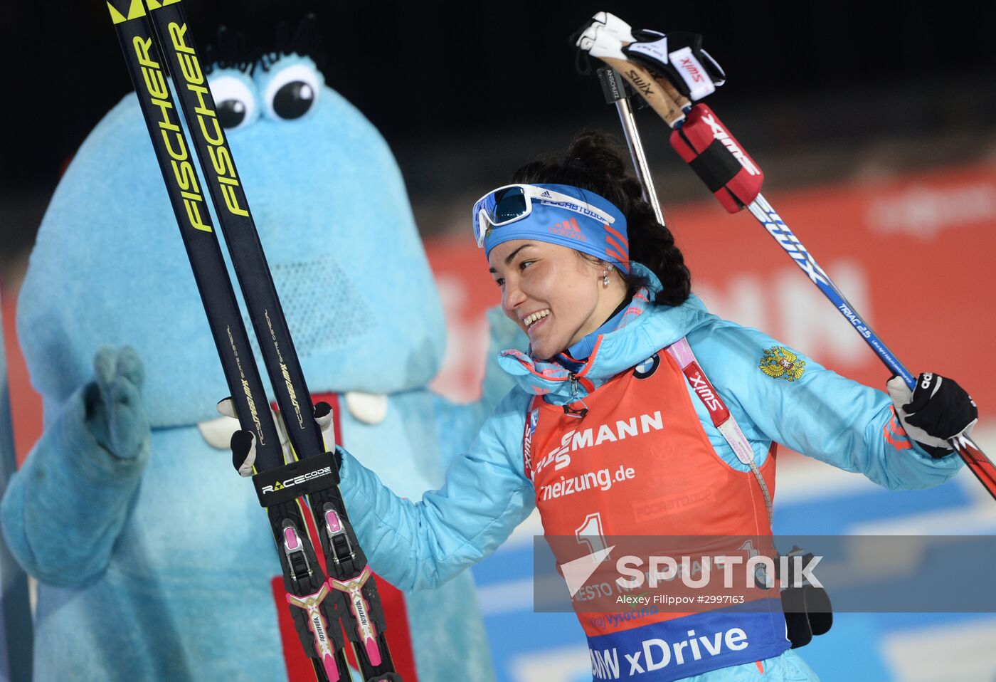 Biathlon. World Cup 3. Women's pursuit race