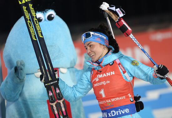 Biathlon. World Cup 3. Women's pursuit race