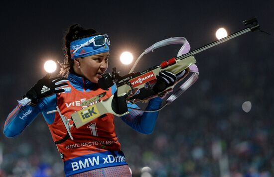 Biathlon. World Cup 3. Women's pursuit race