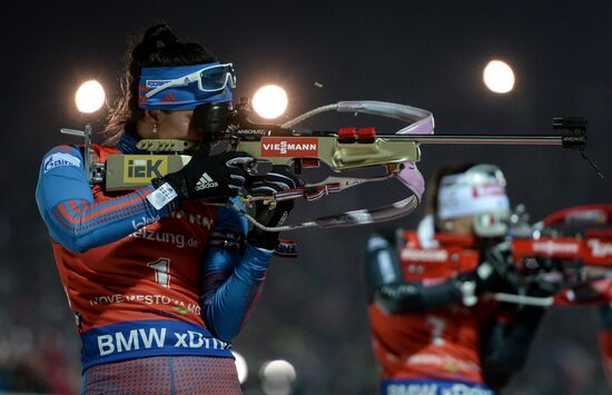 Biathlon. World Cup 3. Women's pursuit race
