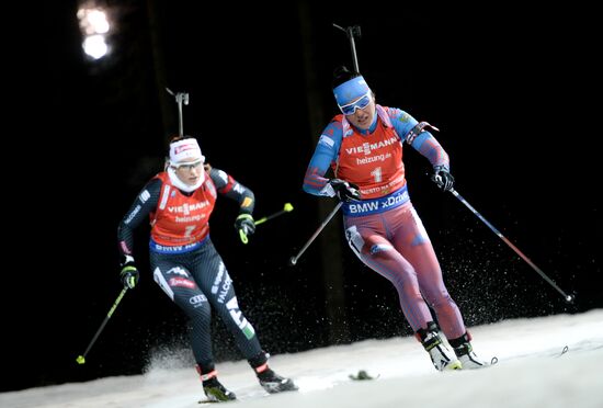 Biathlon. World Cup 3. Women's pursuit race